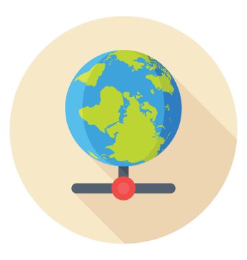  Küresel iletişim vektör simgesi