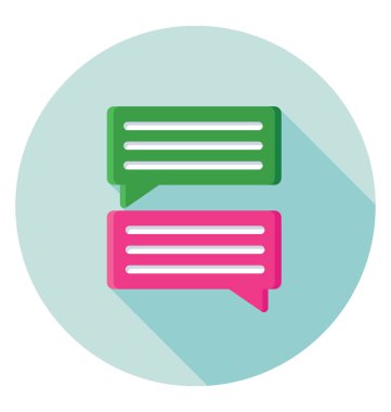  Sohbet kabarcıklar vektör simgesi