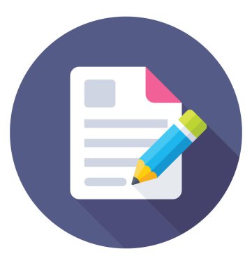  İçerik yazma vektör simgesi