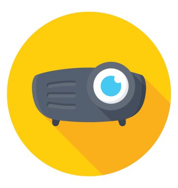  Projektör vektör simgesi