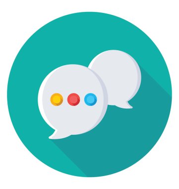  Sohbet kabarcıklar vektör simgesi