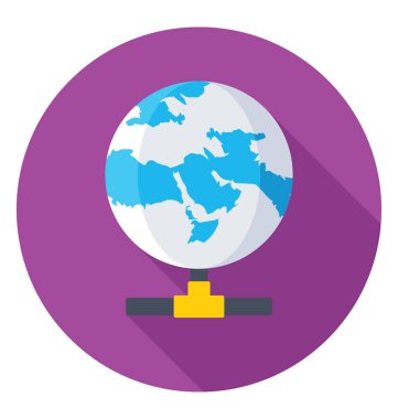  Küresel iletişim vektör simgesi