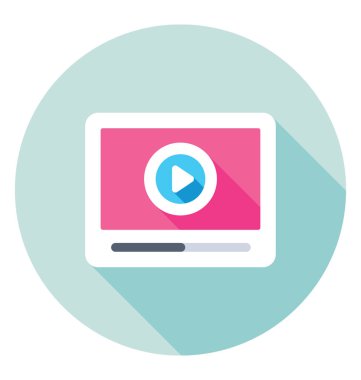  Online Video vektör simgesi