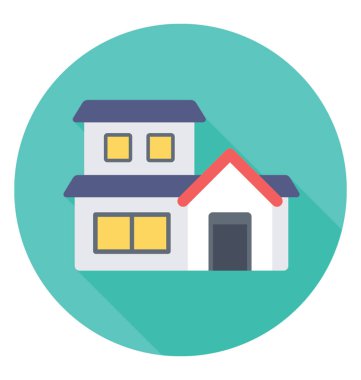  Müstakil ev vektör simgesi