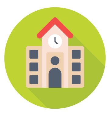  Üniversite binası vektör simgesi