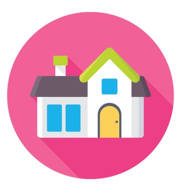  Köy evi vektör simgesi