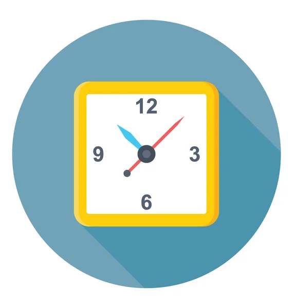 Reloj icono vector — Vector de stock