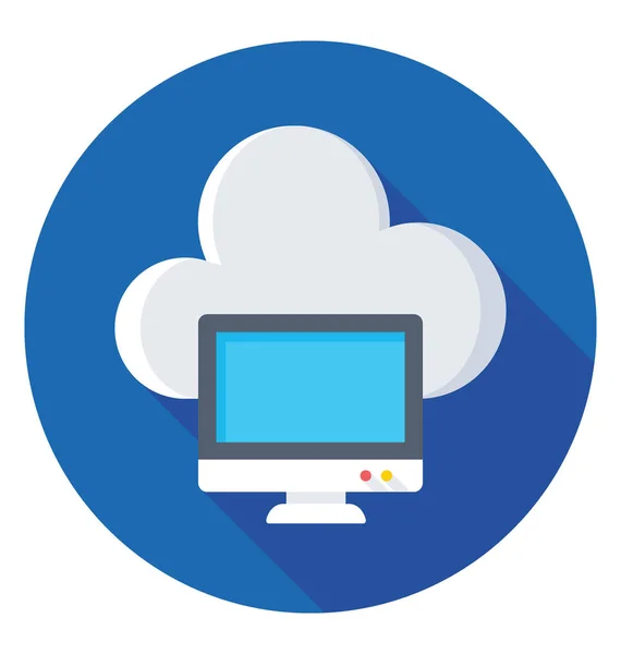 Cloud Computing Vector Icon — Stock Vector