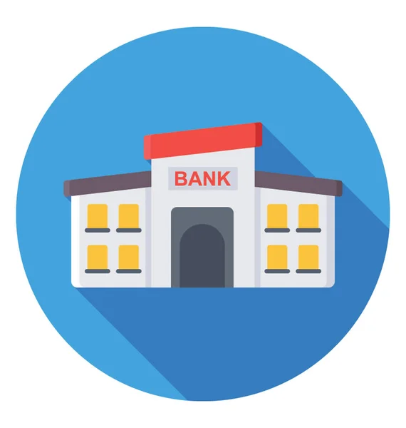 Τράπεζα εικονίδιο του φορέα — Διανυσματικό Αρχείο