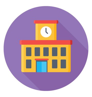  Üniversite binası vektör simgesi