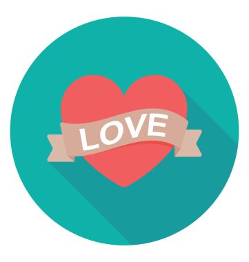  Kalp amblemi vektör simgesi