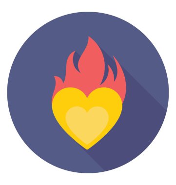  Yanan Kalp vektör simgesi