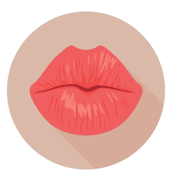 Lips Vector Icon — Stock Vector