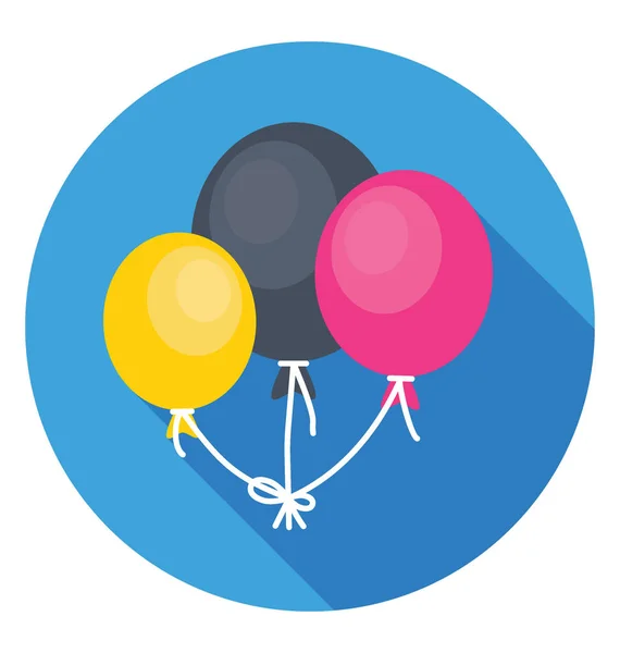 Globos de fiesta Vector Icono — Archivo Imágenes Vectoriales