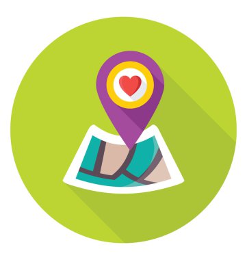  En sevdiğim yer vektör simgesi