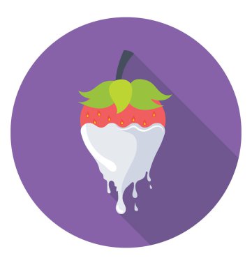  Çilek dalgalanma Splash vektör simgesi