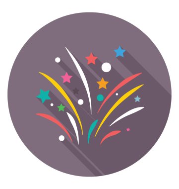  Konfeti patlama vektör simgesi