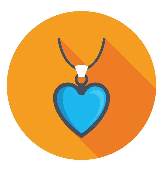 Corazón medallón Vector icono — Vector de stock