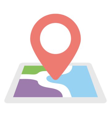  harita pin vektör simgesi