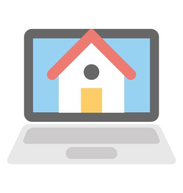  Gerçek emlak web sitesi vektör simge