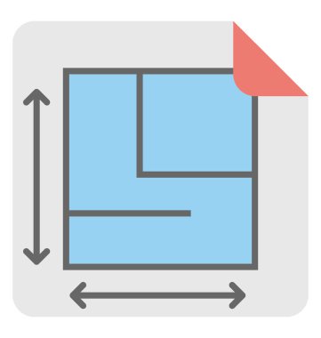  Mimari planlar vektör simgesi