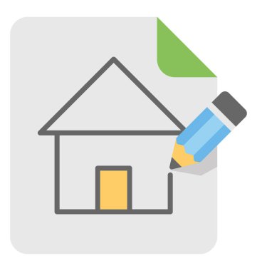  Mimari planlar vektör simgesi