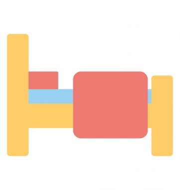  Yatak vektör simgesi