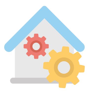  Ev onarım vektör simgesi