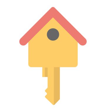  ev anahtarı vektör simgesi