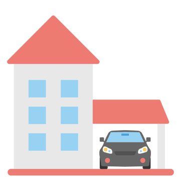  Lüks ev vektör simgesi