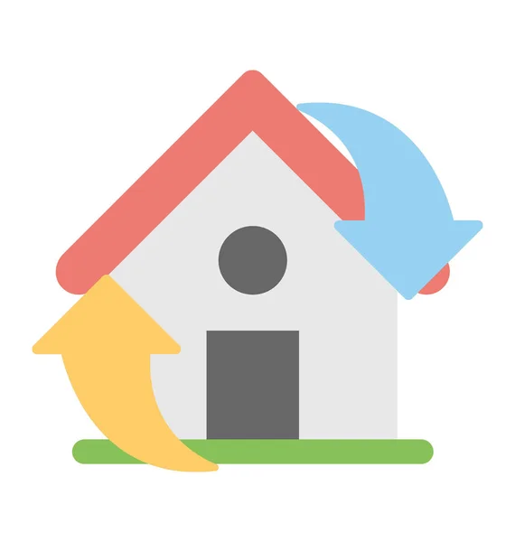 Vektor-Ikone für Hausrenovierung — Stockvektor