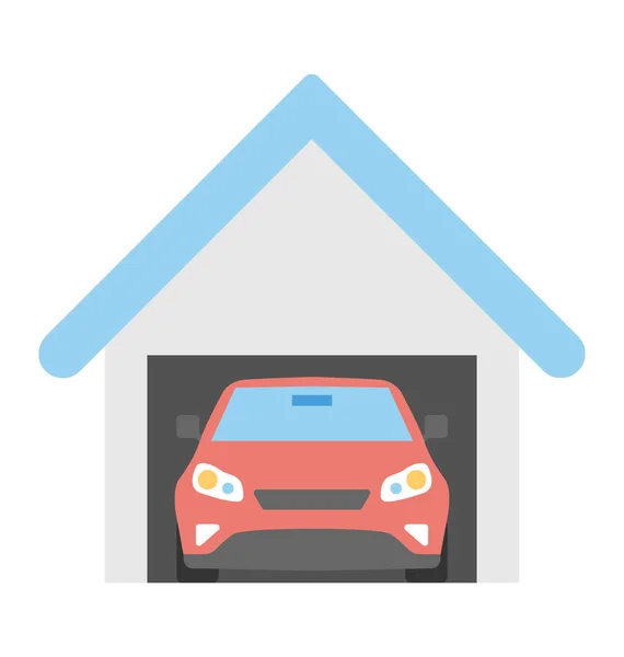 Garage vector pictogram — Stockvector