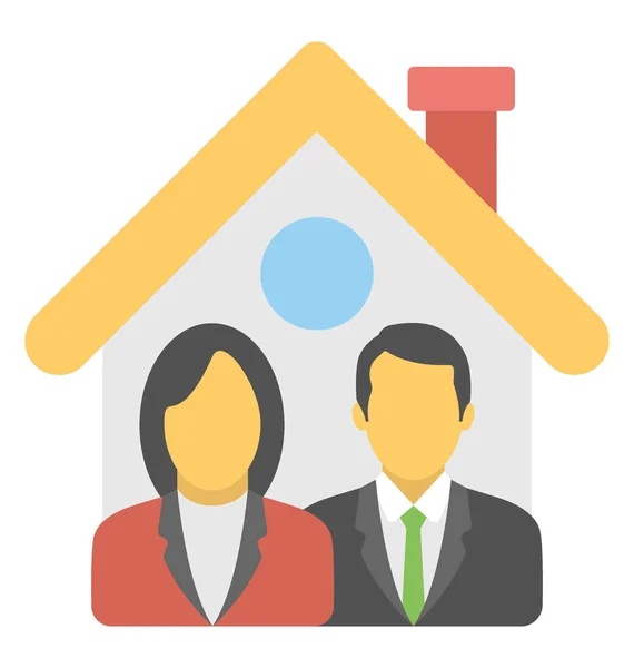 Housing Partnership Vector Icon — Stock Vector