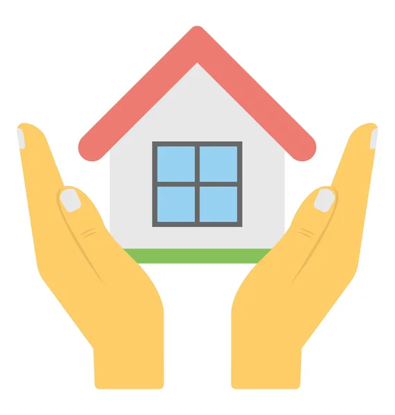 Home Insurance Vector Icon — Stock Vector