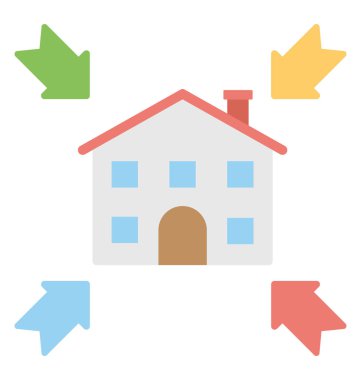  Ev yenileme vektör simgesi