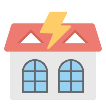  Gök gürültüsü kanıtı vektör simgesi