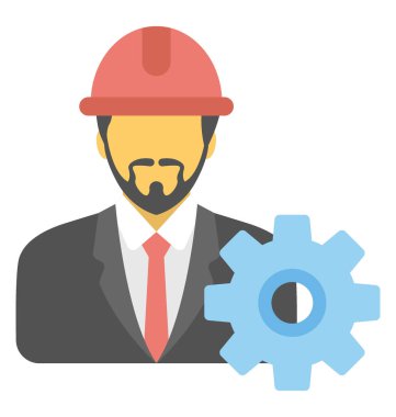  Mühendis vektör simgesi