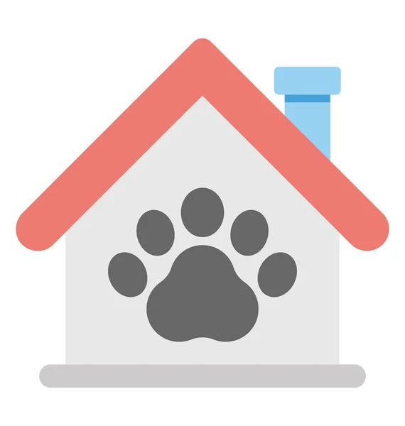 Icona vettore cane casa — Vettoriale Stock