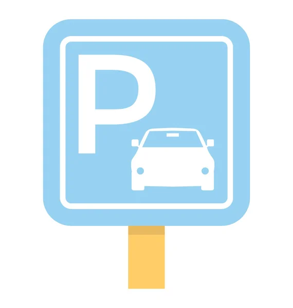Letrero de estacionamiento Vector Icono — Vector de stock
