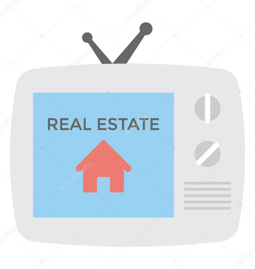  Real Estate Advertisement Vector Icon