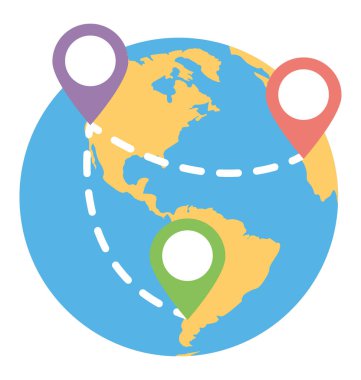  uydu navigasyon vektör simgesi