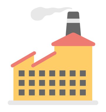  Fabrika vektör simgesi