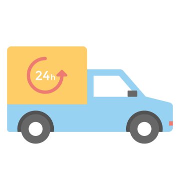  24 saat teslimat vektör simgesi