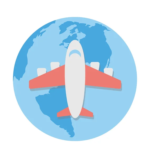 Icono de Vector de Vuelo Global — Archivo Imágenes Vectoriales