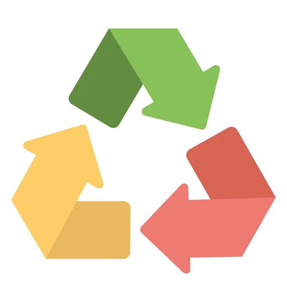 Símbolo de reciclaje Vector icono — Vector de stock