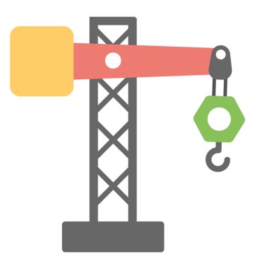  Nakliye vinç vektör simgesi