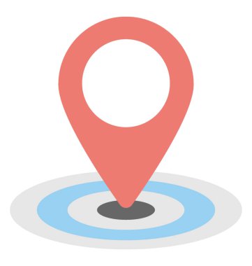  Konum pin vektör simgesi