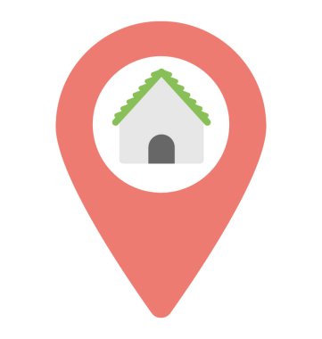  Ev konumu vektör simgesi