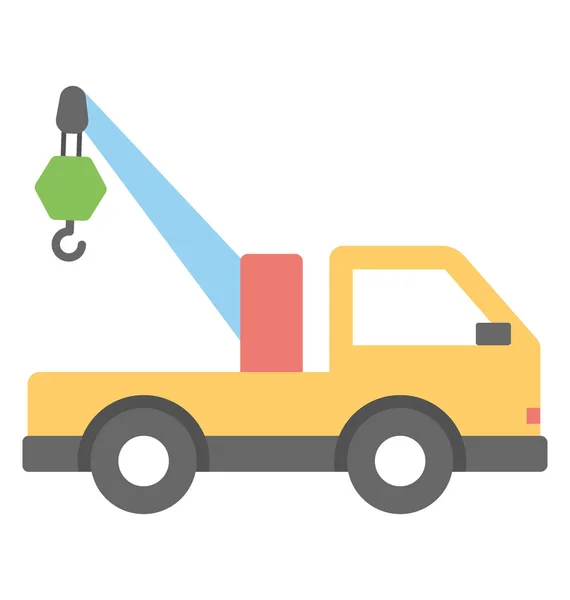 Tow Truck Vector Icon — Stock Vector