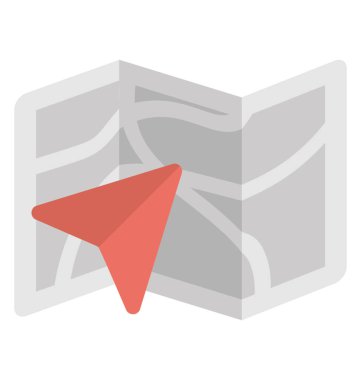  Harita konumu vektör simgesi